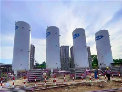 5m3 Vertical Cryogenic Liquid Oxygen Storage Tank